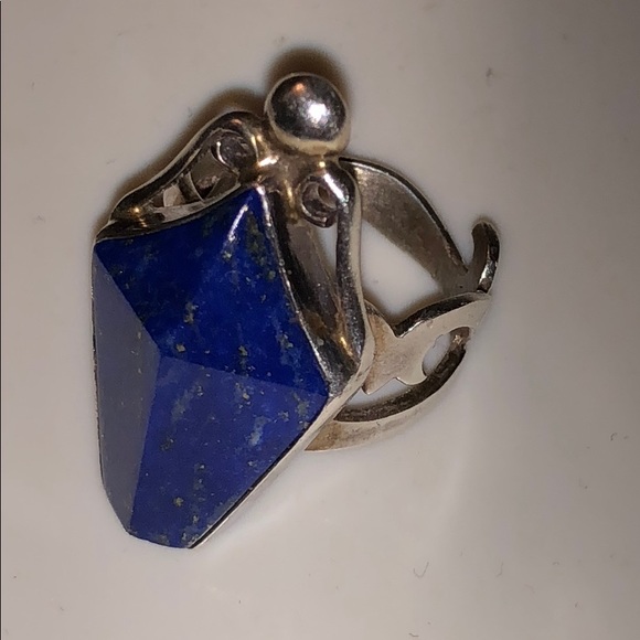 😍Vintage Jay King Mine Lapis ring! Unique!! - Picture 6 of 7